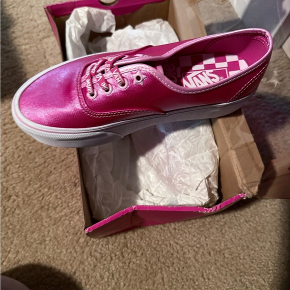 Vans Women's Barbie platform women’s 7.5 Pink Canvas Sneakers - Picture 4 of 5